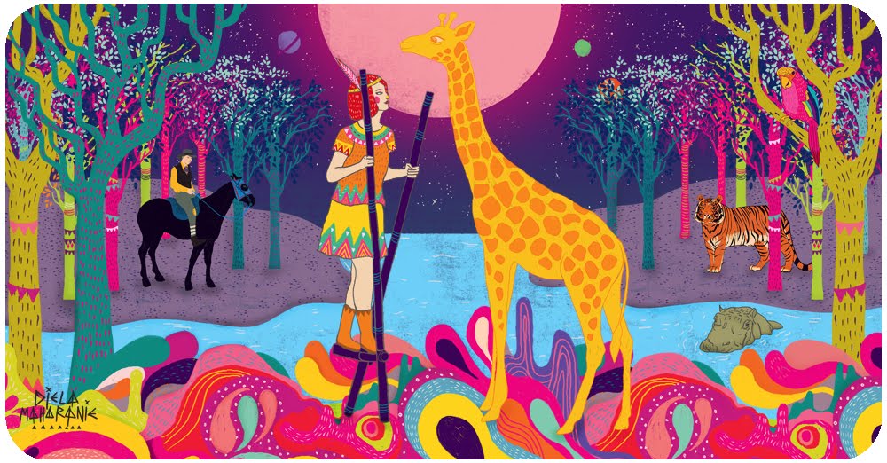 Postcards From The Zoo - Official Illustration by Diela Maharanie
