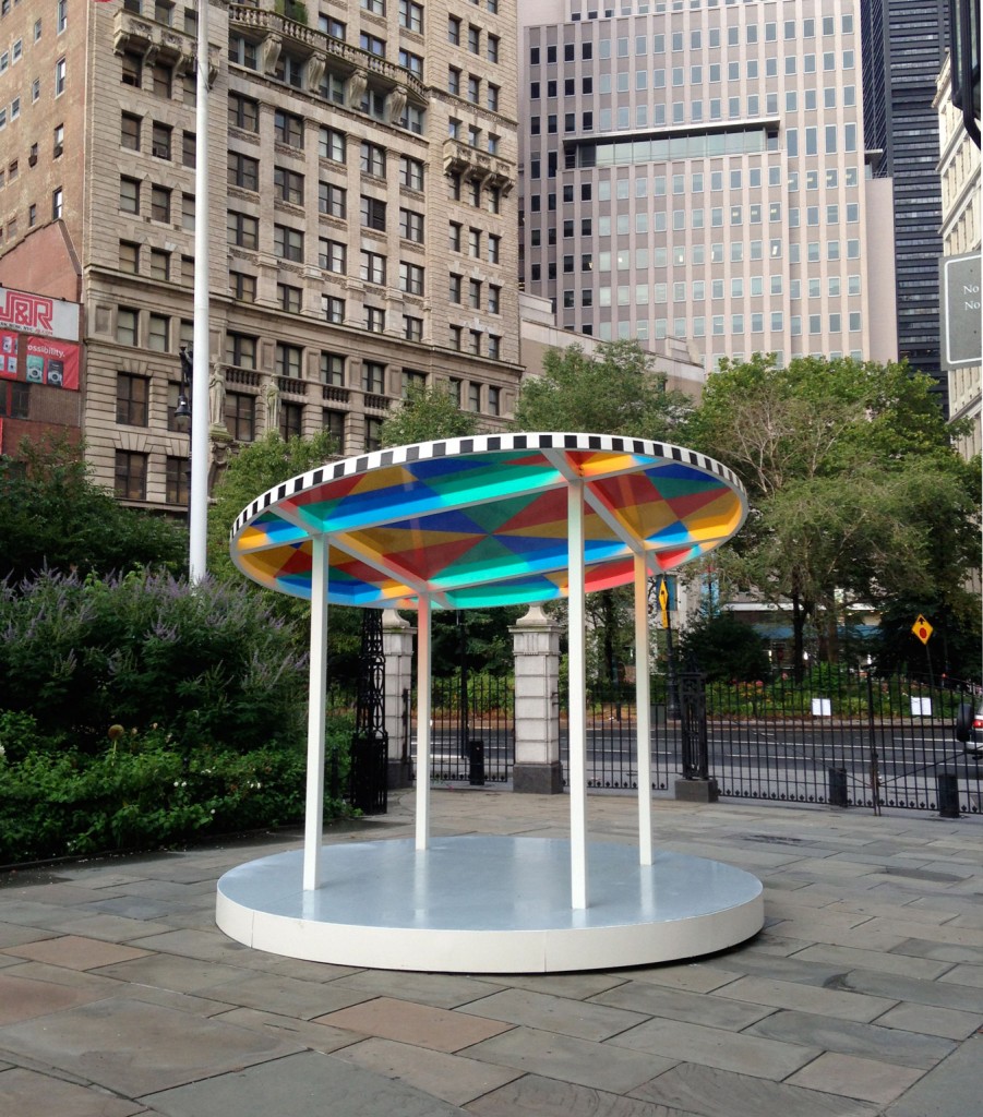 Daniel Buren, Suncatcher, 2013 photo publicartfund.org