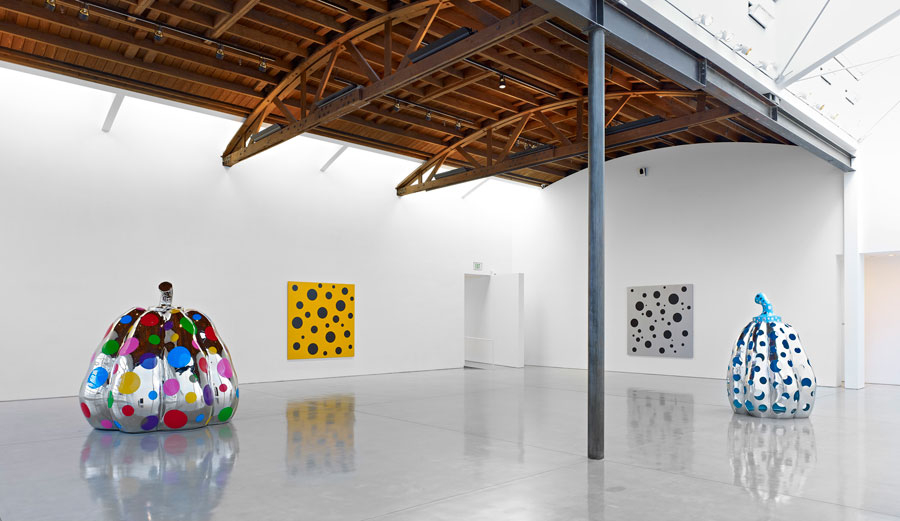 "YAYOI KUSAMA: New Sculptures and Recent Paintings" Installation view Photo by Douglas M. Parker Studio