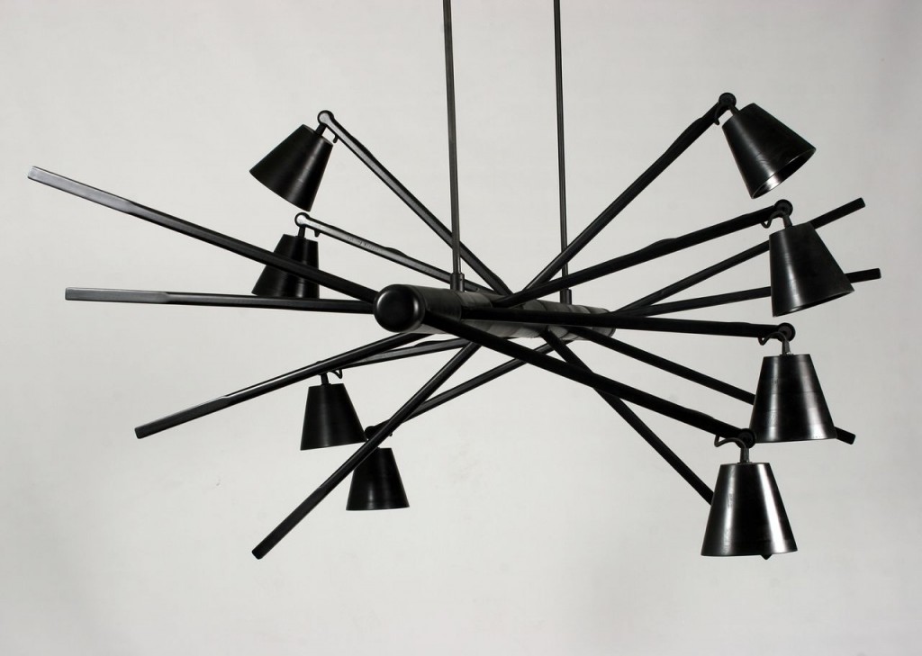 Haywire Black Ash/ David Krynauw, 2014 American Ash, LED lightbulbs/ 120 x 280 x 140 cm Courtesy of Southern Guild