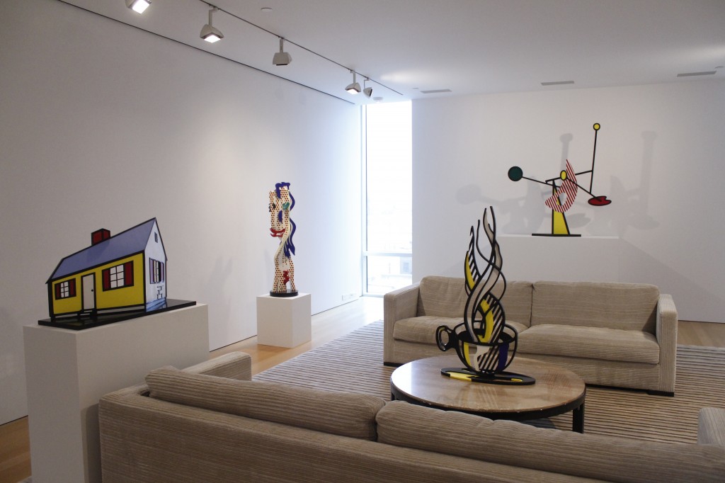 Installation view of Roy Lichtenstein: Intimate Sculptures, 2014 Photo Misha Sesar