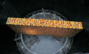 The Wall - 13,000 Oil Barrels, Gasometer Oberhausen, Germany, 1998-99